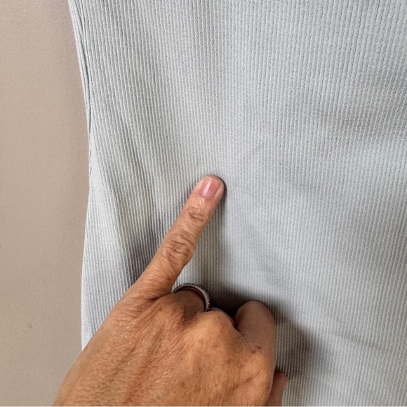 NWT New OGL V-neck A-line New Airy Brami Tank Dress in Foam Blue size Medium - Picture 12 of 12